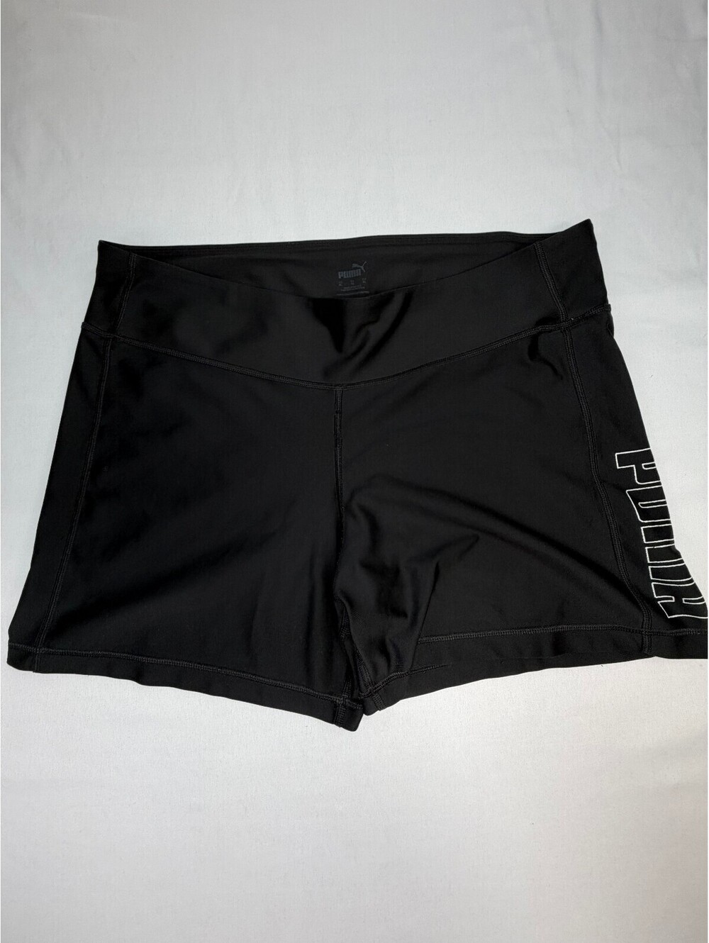 Puma Women's Athletic Shorts Workout Sports Compression Stretch Size XL Black